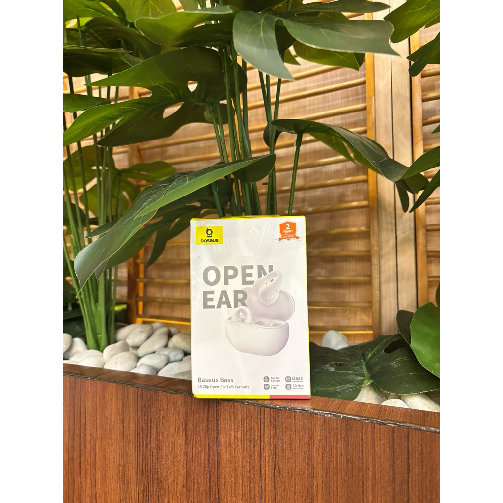 Baseus Bass Open Ear - Earphone Nirkabel dengan Desain Terbuka untuk Kualitas Suara Terbaik