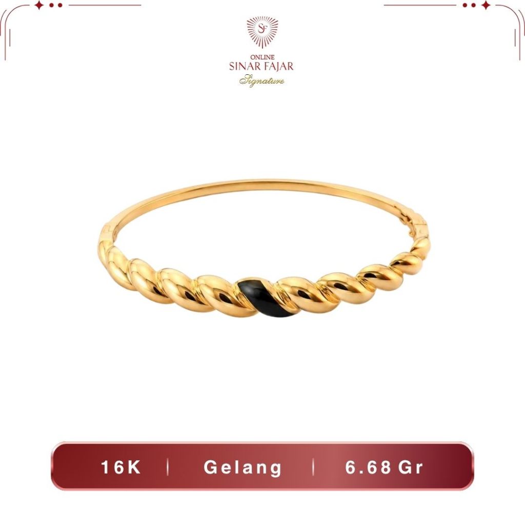 Gelang Tangan Emas Fashion  Bangle Lilit 16K/700 - Sinar Fajar
