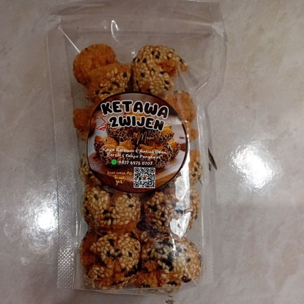 Kue ketawa / onde 2wijen khas medan, isi 16 pcs/bks (150gr)