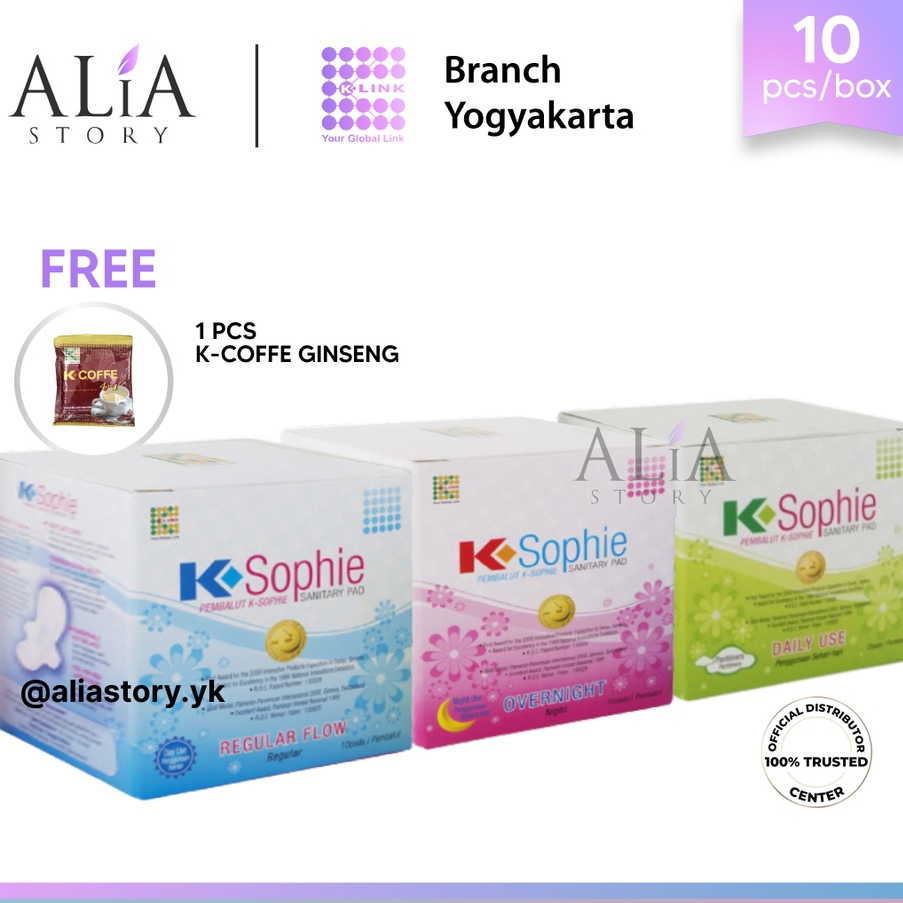 K-Sophie All Series (3 Variant) Pembalut Canggih Pembalut Tipis Nyaman Mengandung Enzim Protis dan I