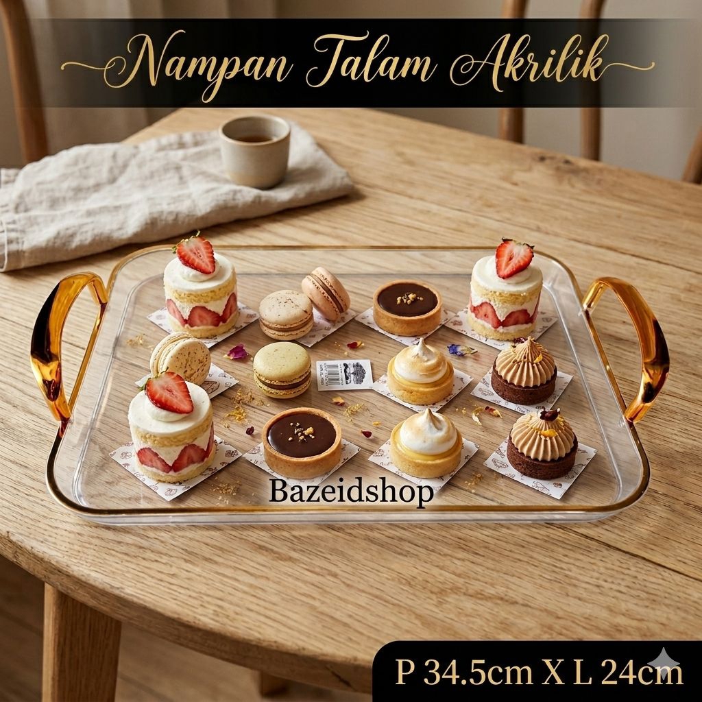 NAMPAN AKRILIK SAUDI / NAMPAN SAJI SAUDI CANTIK / NAMPAN DATAR AKRILIK CANTIK