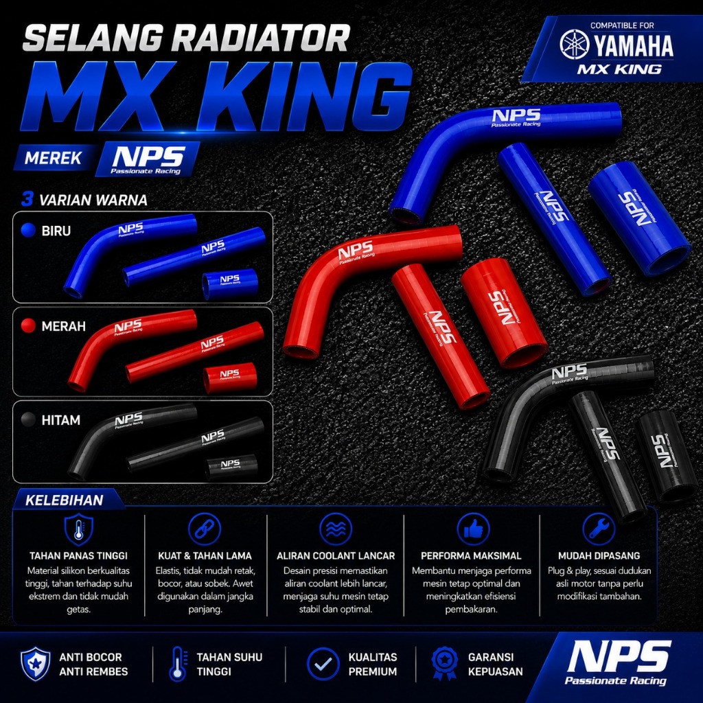 Selang Radiator MX KING Selang Radiator Y150Zr Selang Radiator NPS
