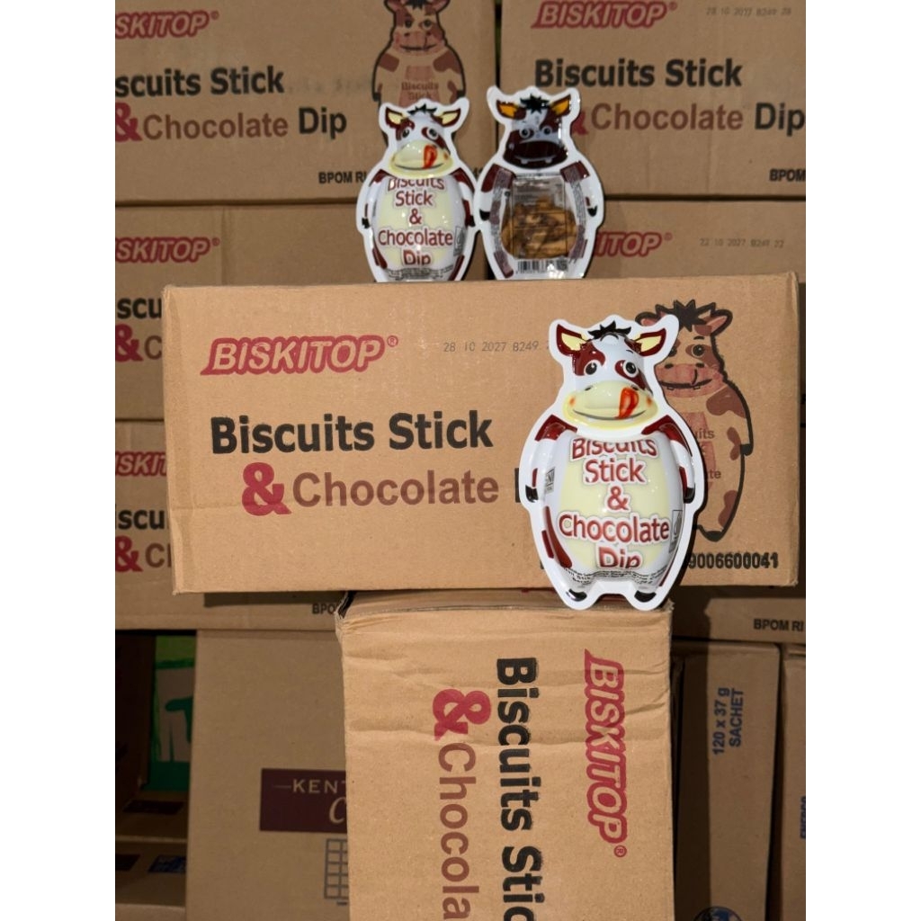 BISKITOP BISKUIT STIK COKLAT SAPI 1 DUS ISI 30