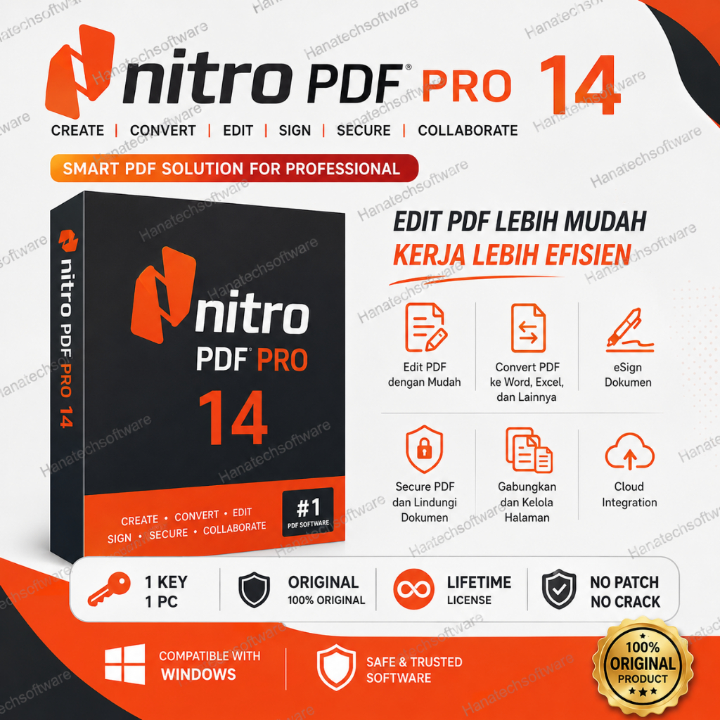 Nitro Pro PDF 14 ORIGINAL LICENSE Lifetime