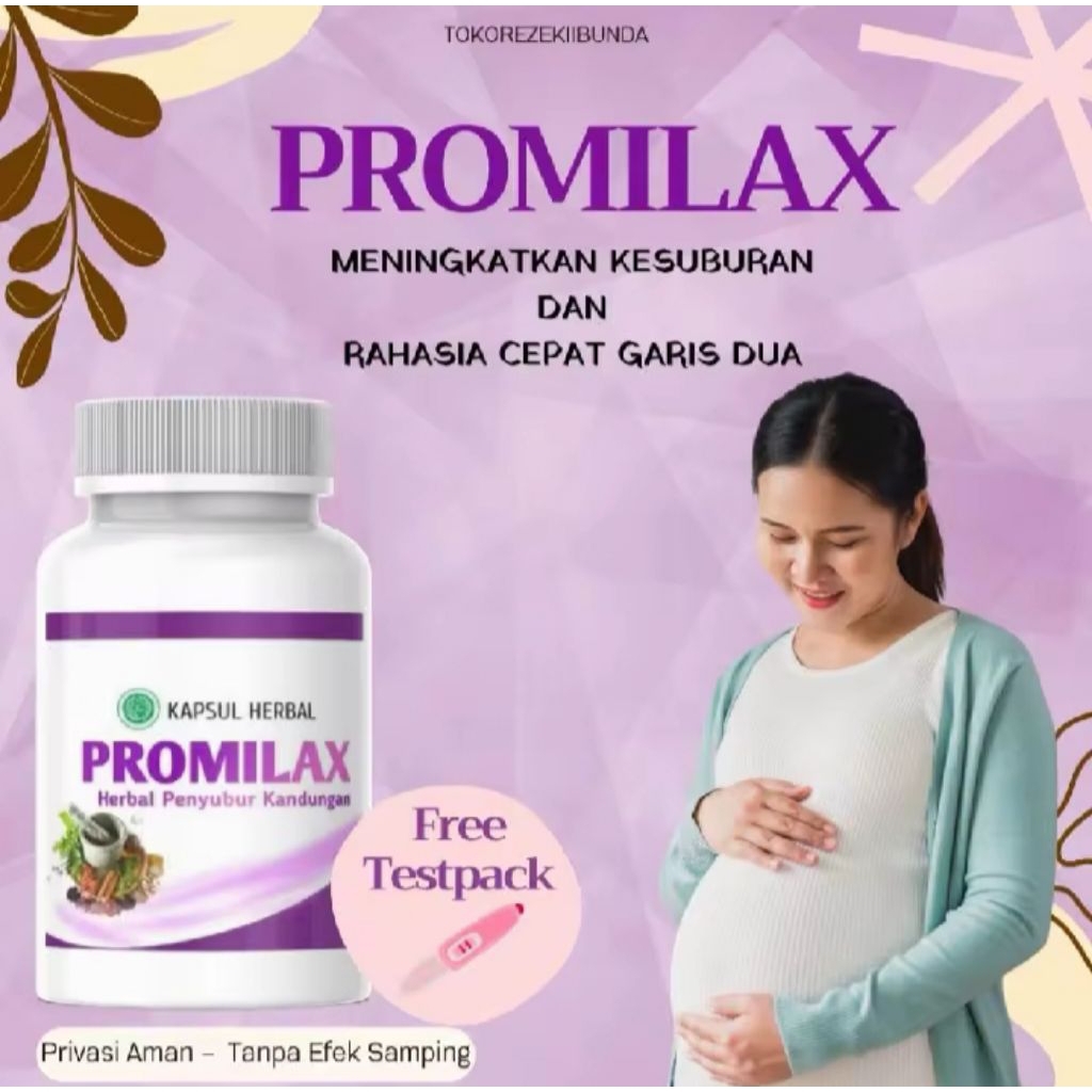 BPOM PROMILAX  SUPLEMENT PROMIL PROMILAX SUPLEMENT PENYUBUR KANDUNGAN 100% HERBAL OTIGINAL