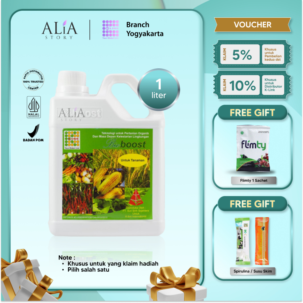 K-Link K BioBoost Pupuk Cair Organik Hayati Bio Bos BioBos Boost 1 Liter Pupuk Tumbuhan dan Hewan Pe
