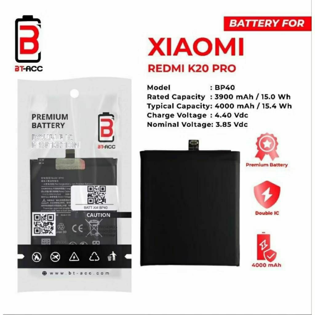 Baterai BT-ACC Xiaomy BP40 / Xiaomy Redmi K20 Pro