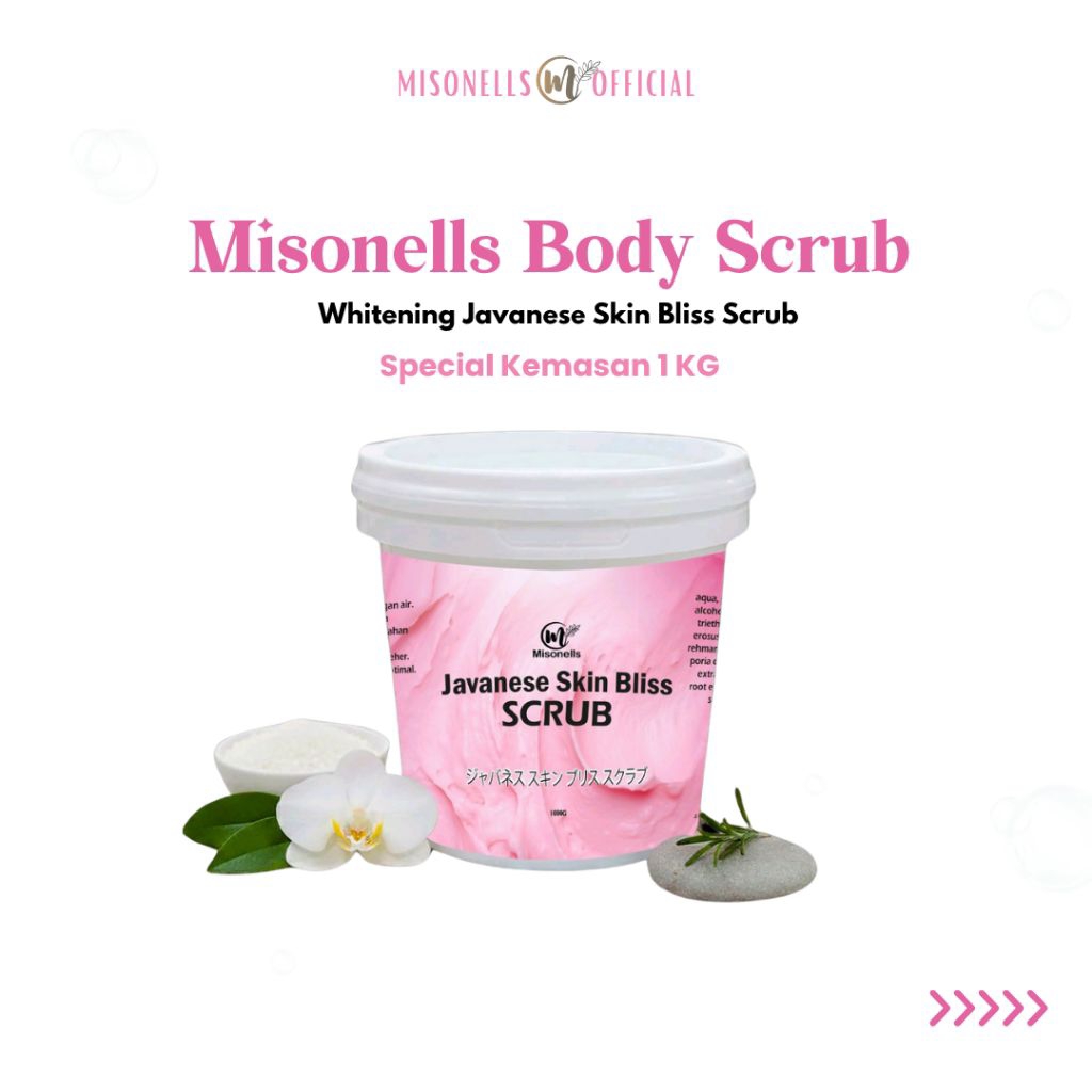 Misonells Body Scrub 1KG Lulur Pengantin Javanese Skin Bliss