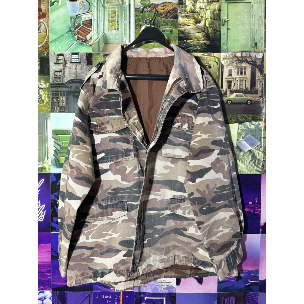 Brown Camo Jacket Preloved