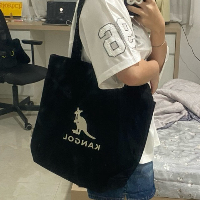 Kangol ORI Black Eco Friendly Tote Bag Preloved