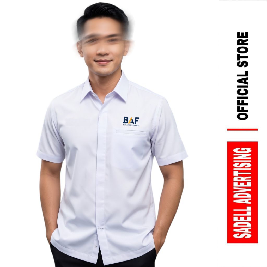 Kemeja BAF FINANCE Lengan Panjang / Pendek / Baju Kerja BAF Finance / Seragam BAF Finance Drill Prem