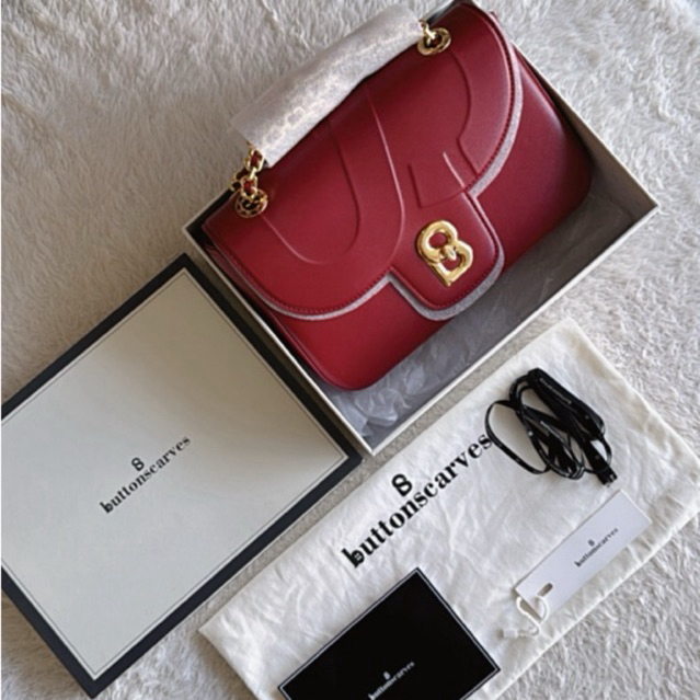 PRELOVED ALMA CHAIN BAG MEDIUM BUTTONSCARVES