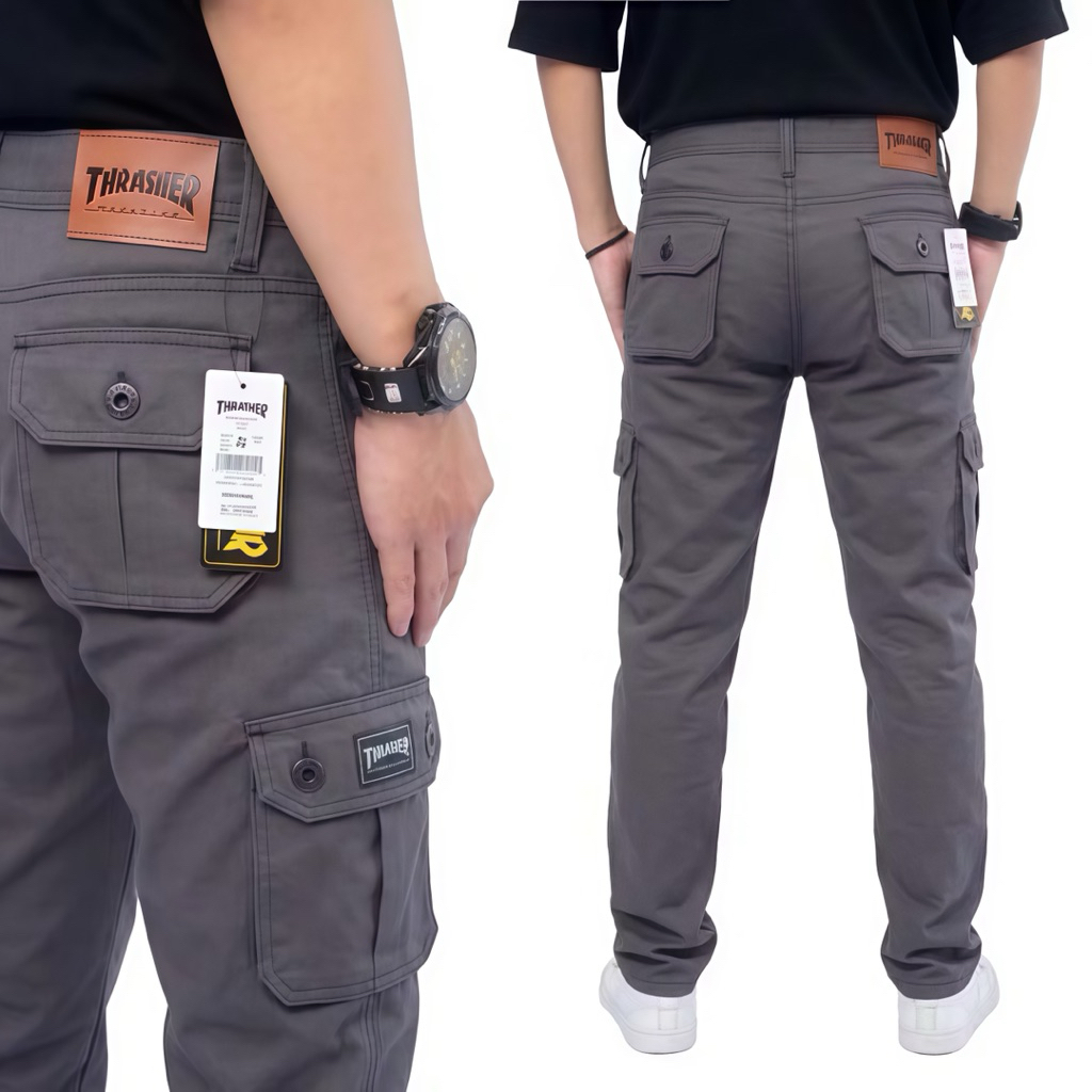 NEW DEALS Celana Cargo Panjang, Celana Cargo Original, Celana Cargo Thrasher Premium Quality Size