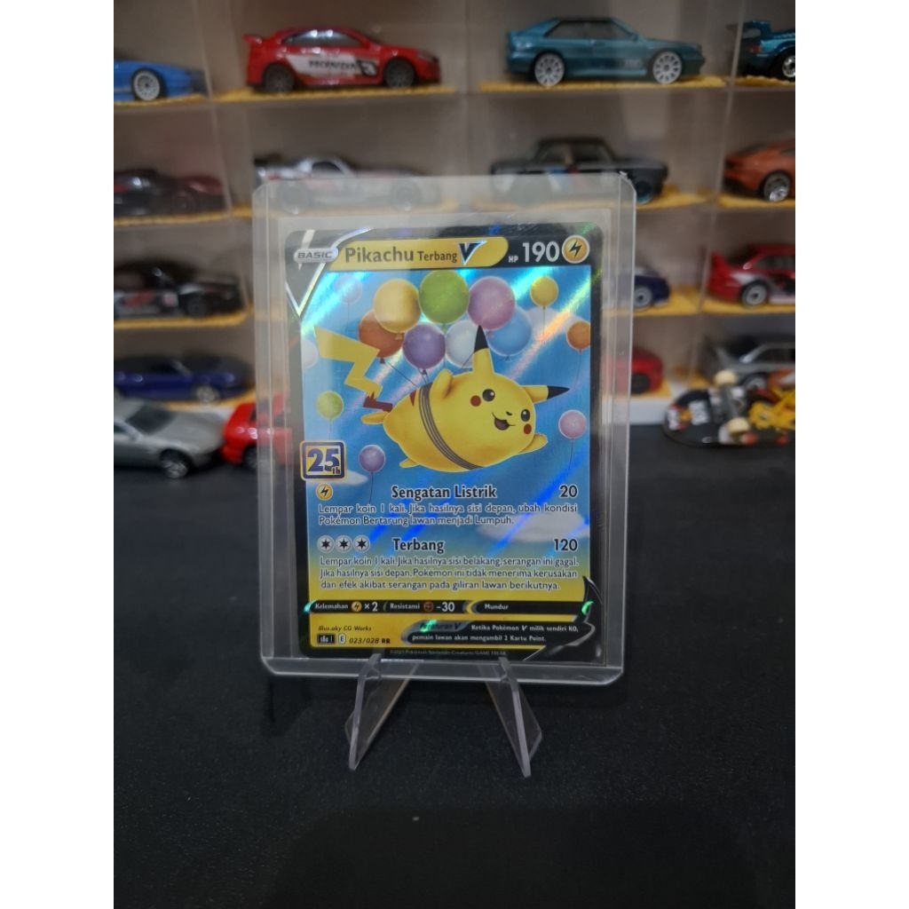 Kartu Pokemon Pikachu Terbang V 25th
