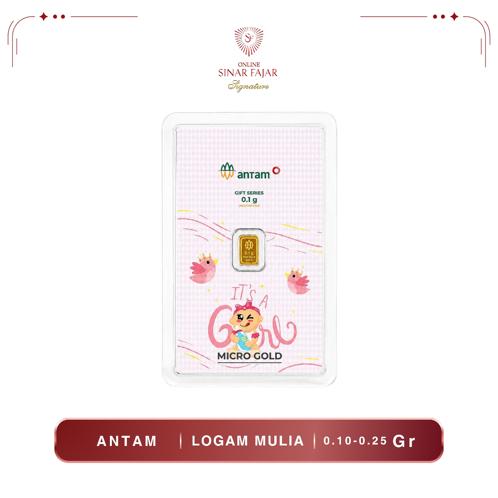 Antam Emaskita Logam Mulia Gift Series Baby Girl Birds 999.9 - Termurah Asli