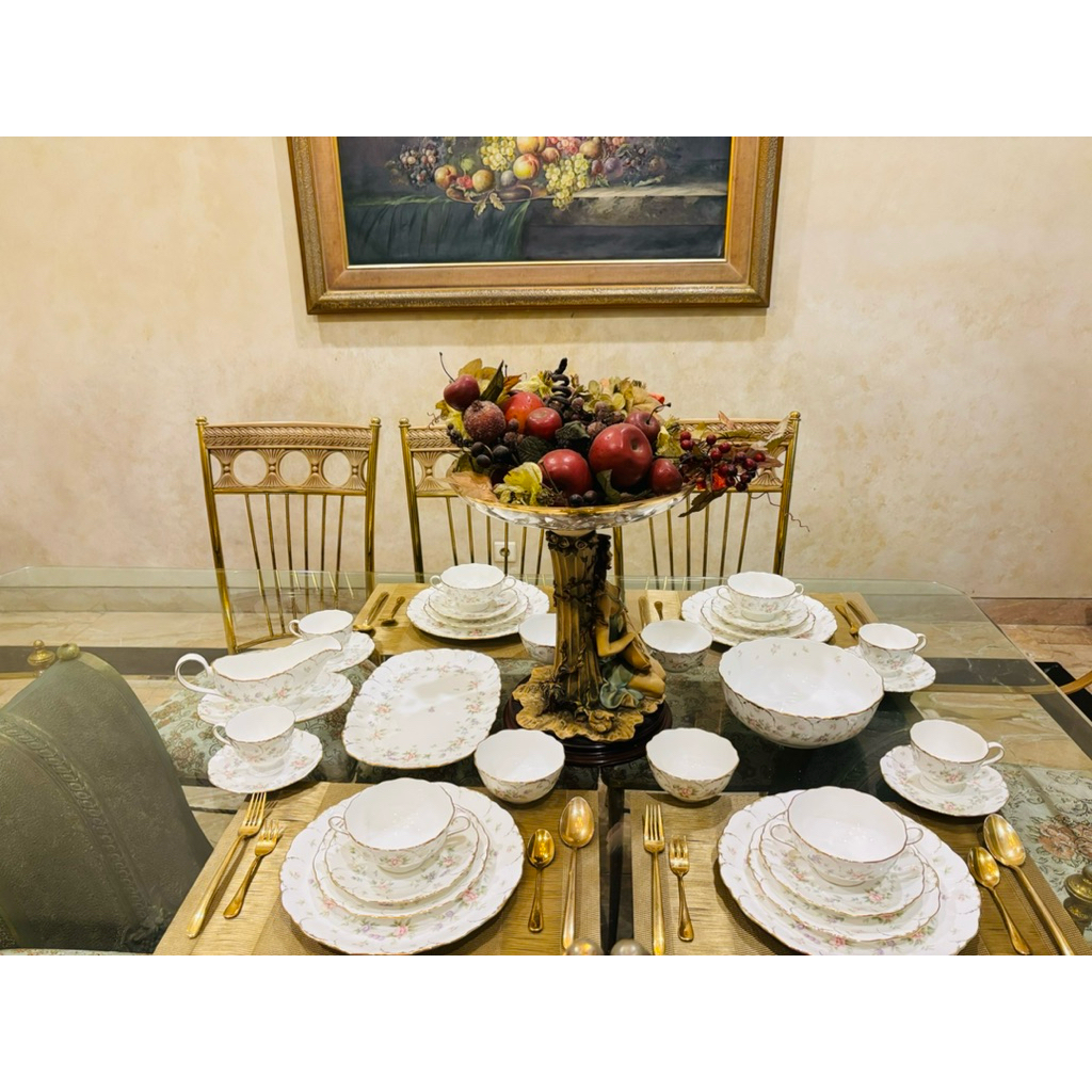 Dinner Set Narumi Remembrance 32 Pcs Mewah Cantik Piring Makan Set
