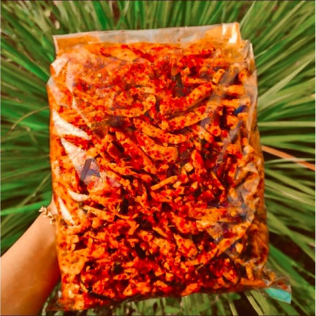 basreng daun jeruk 1kg / BASRENG PEDAS DAUN JERUK 1KG