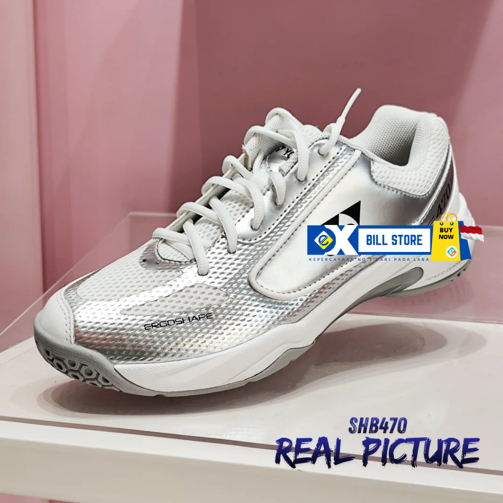 [EXBILL] Sepatu bulutangkis terbaru ringan stabil original dengan probaloc stabilitas SHB470 SHBCFT 