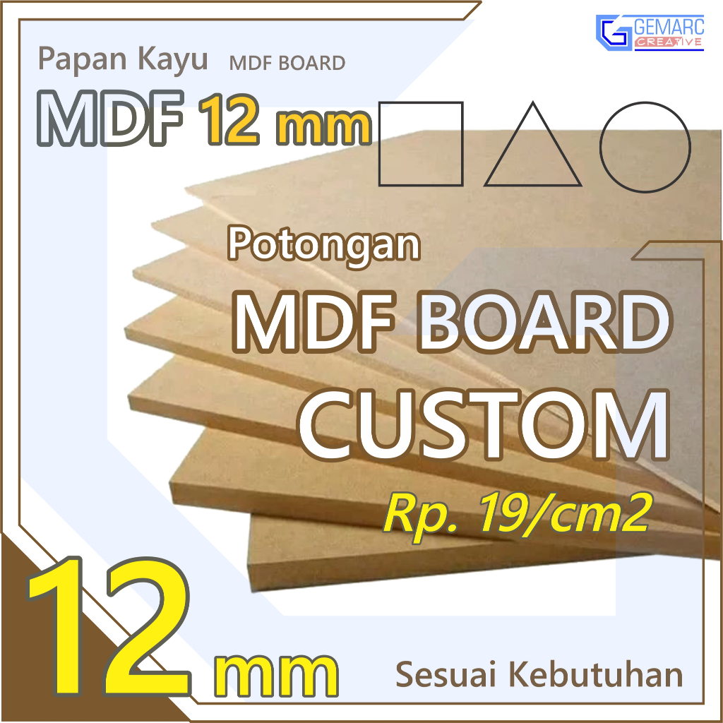 KAYU MDF 12mm CUSTOM