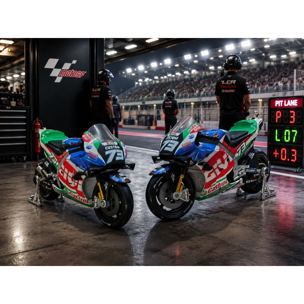 Maisto Honda RC213V Castrol Custom #73  Skala 1:18 Diecast MotoGP Koleksi