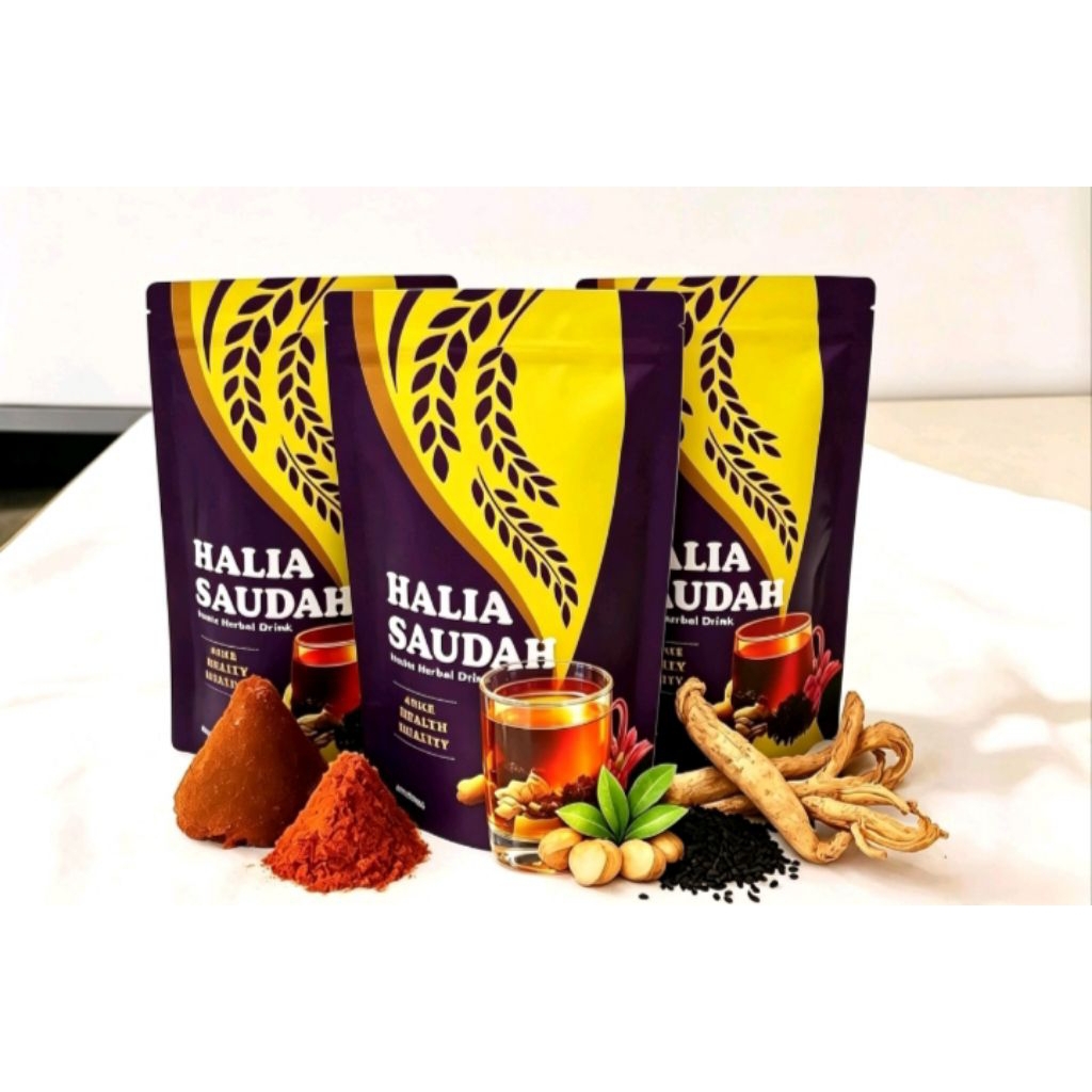 Halia Saudah Minuman Herbal Asli - Stamina & Daya Tahan Tubuh