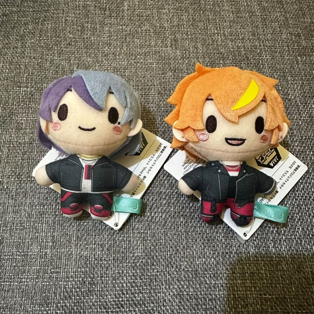 OFFICIAL Project Sekai Colorful Stage Fuwapuchi Plush Akito Shinonome & Toya Aoyagi