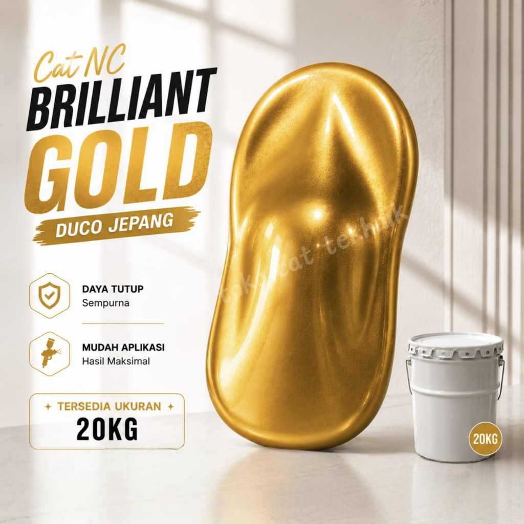 Cat NC Duco Jepang Brilliant Gold 20kg - Cat Besi Kayu