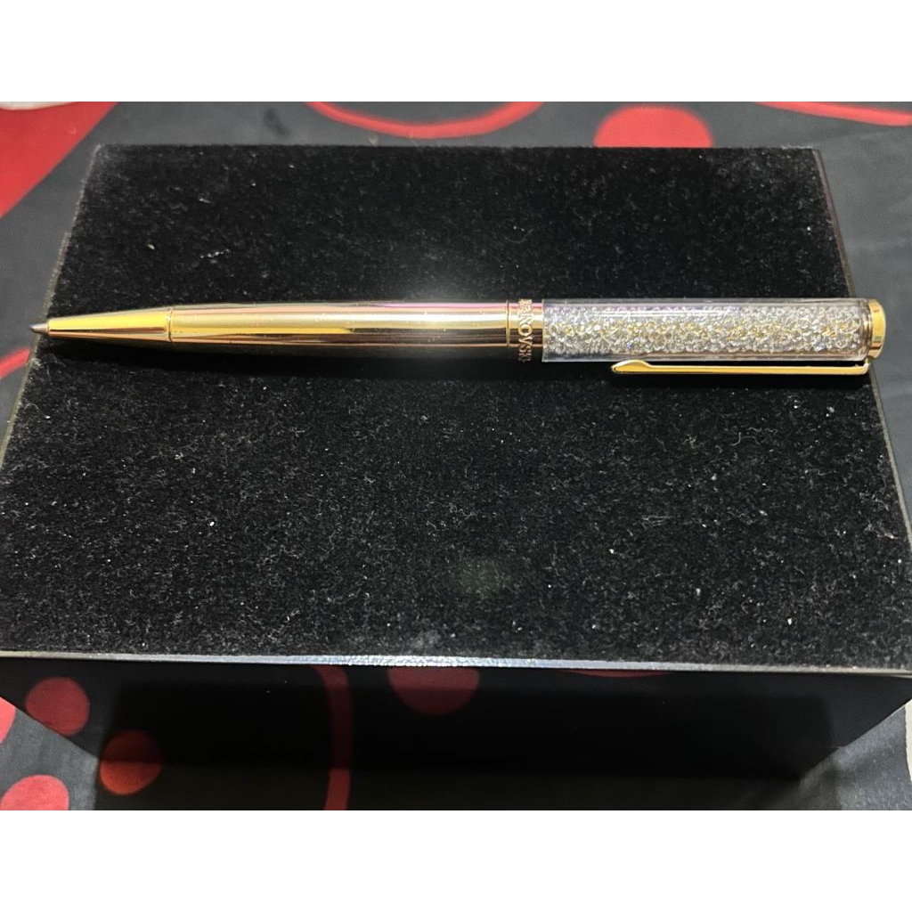 SWAROVSKI  CRYSTALLINE Ballpoint Pen (Gold Tone)