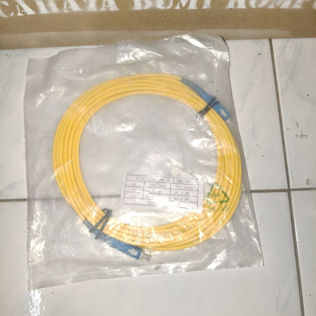 Patch Cord Fiber Optik jenis SC/UPC-SC/UPC