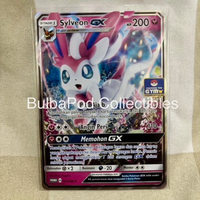 Pokemon TCG Indonesian Sylveon GX PROMO 021/SM-P Gym