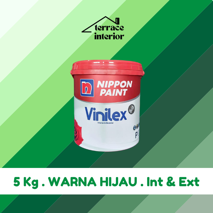Cat Tembok Vinilex 5000 Interior & Exterior Hijau 5 Kg