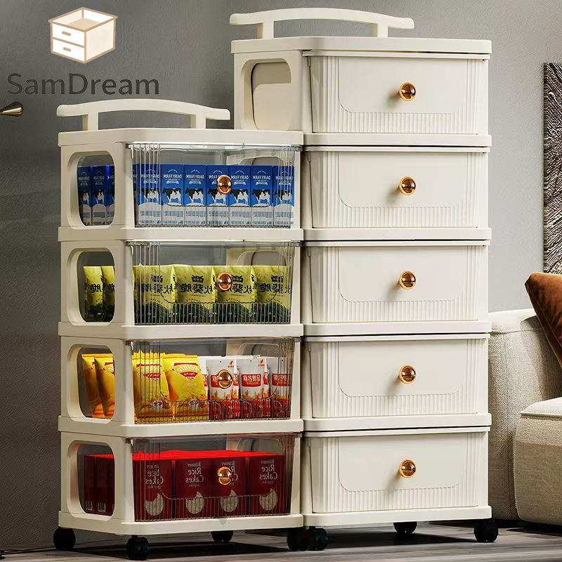 SamDream Plastic Storage Cabinet / Container Box / Lemari Plastik / Laci Plastik Susun / Storage Org