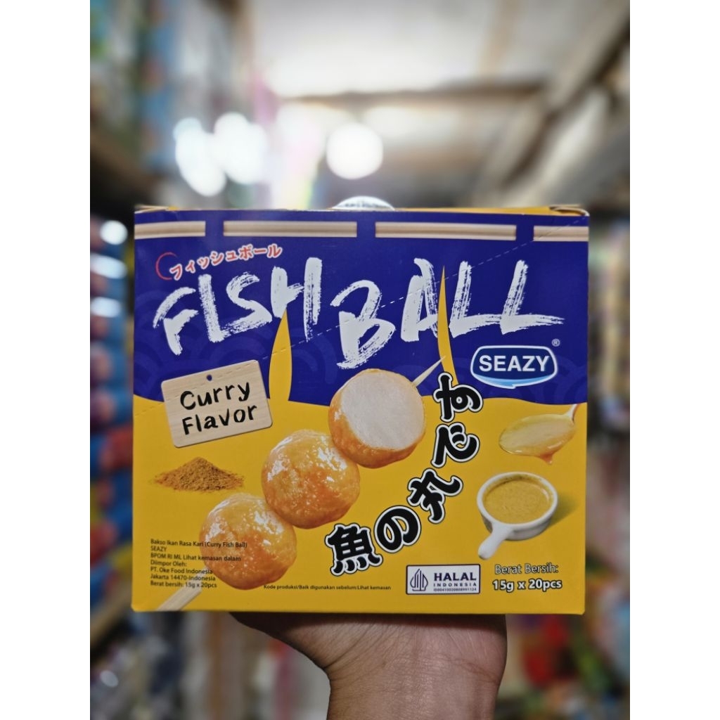 SEAZY FISH BALL CURRY FLAVOR ISI 20 PCS × 15G