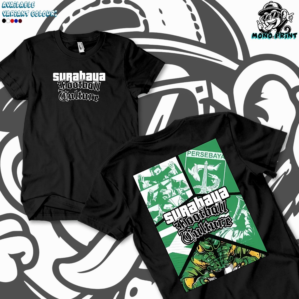 Kaos Persebaya "Persebaya GTA" - Kaos Supporter /Surabaya Fans/distro Persebaya/Bonex/Kaosan