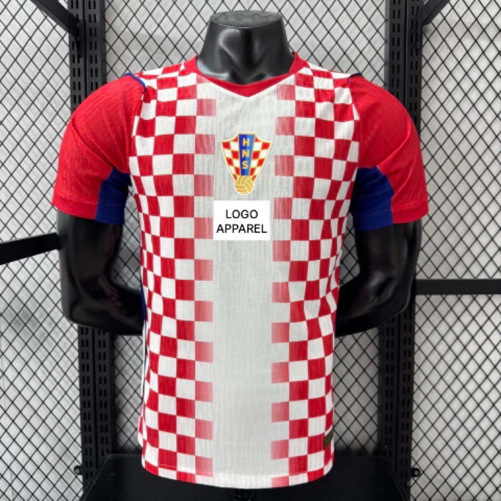 JERSEY BOLA KROASIA HOME 2025/2026 PLAYER ISSUE HIGH QUALITY