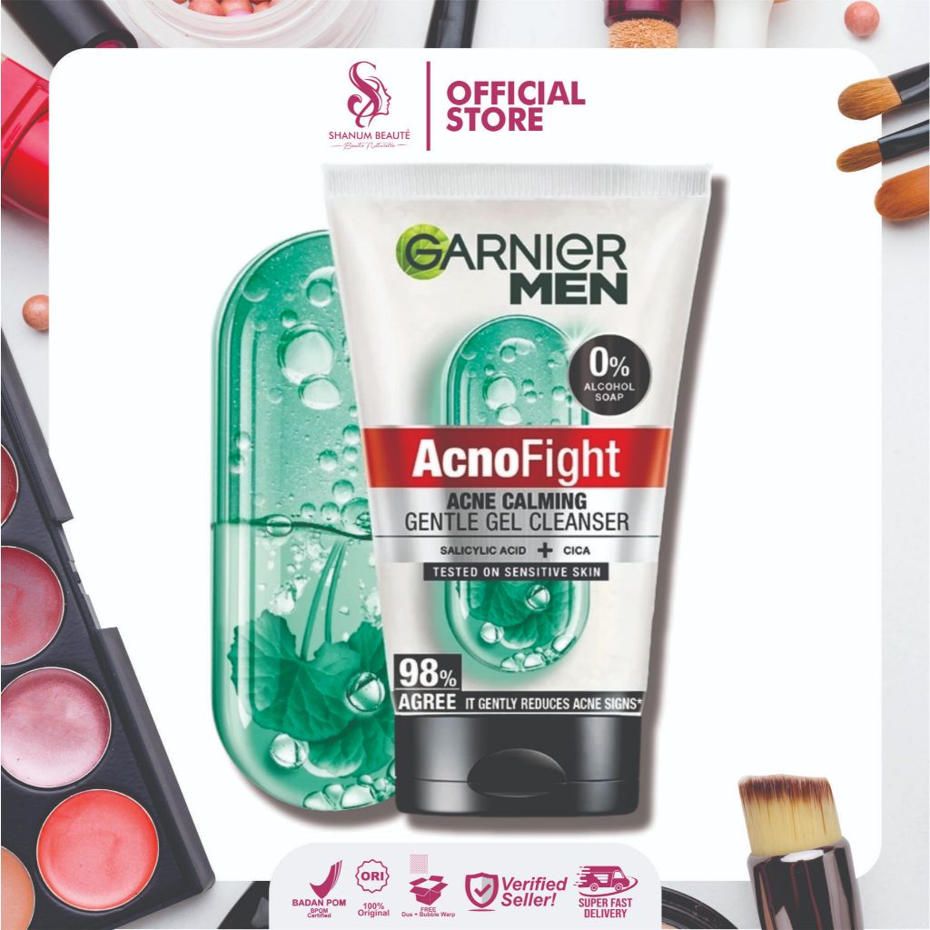 Garnier Men AcnoFight Acne Calming Gentle Gel Cleanser 100ml