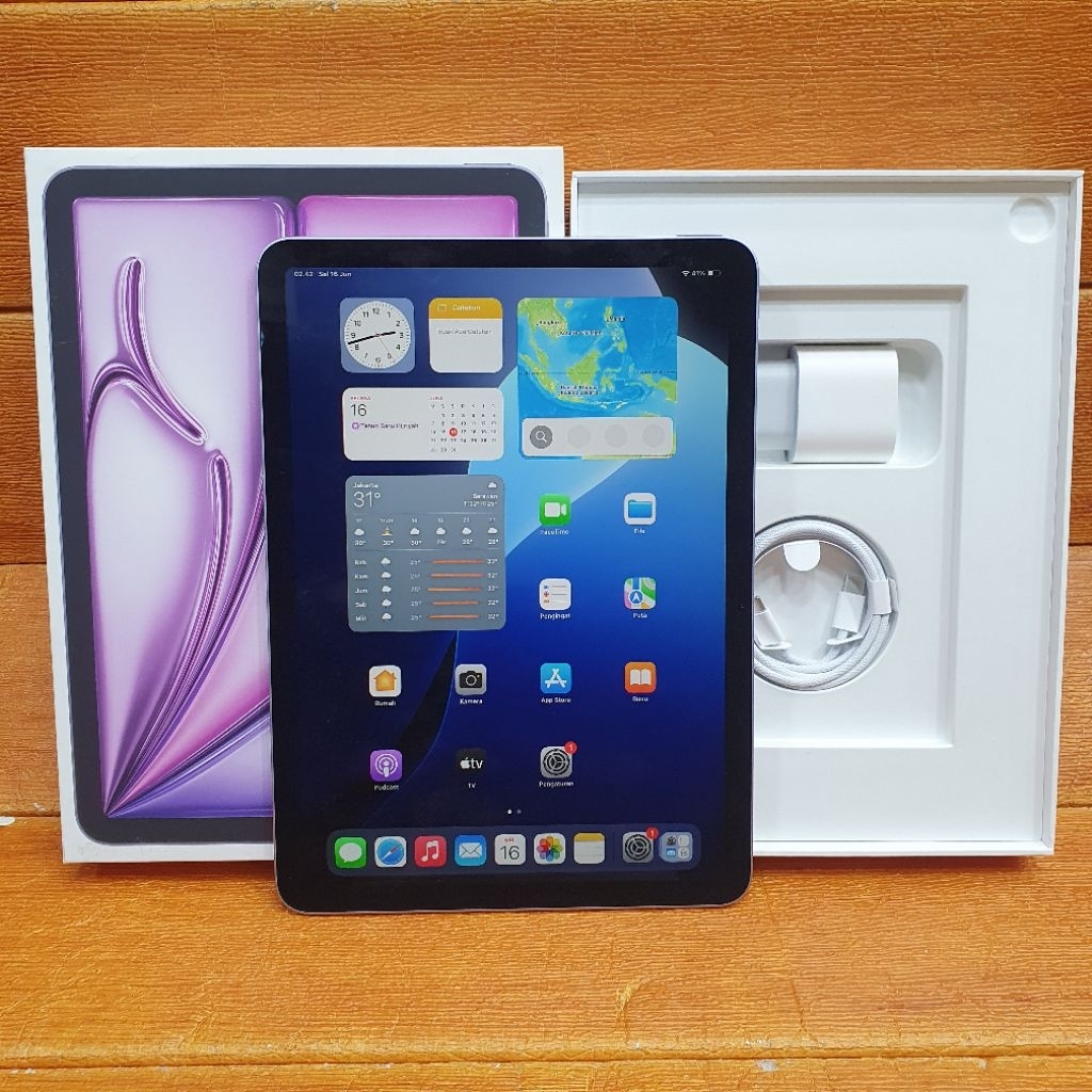 iPad Air 7 (M3) | 128GB | Wifi Only | Second Mulus Original 100% Garansi Resmi iBox