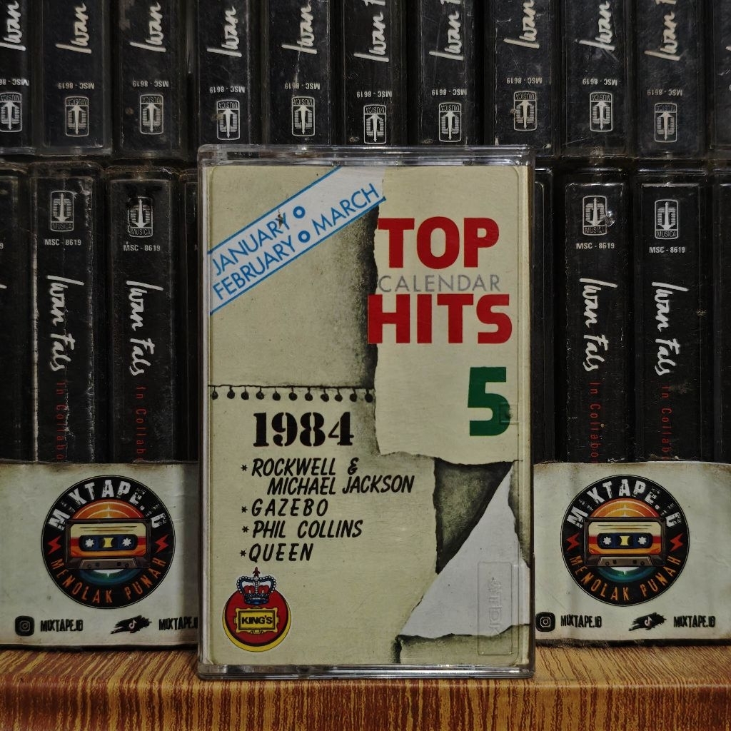 Kaset - Top Calendar Hits 5 - Kompilasi Barat - Rockwell, Michael Jackson, Gazebo, Phil Collins, Que