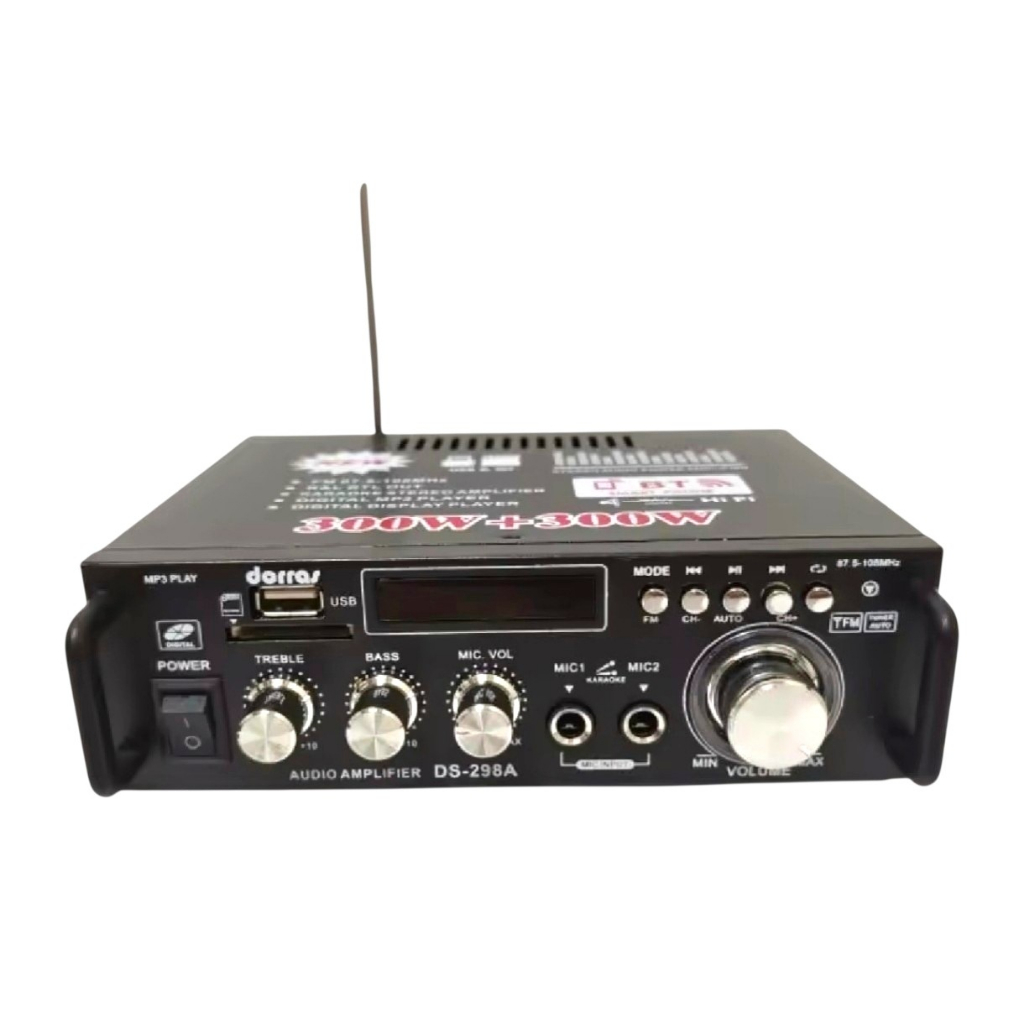 Amplifier mini audio karaoke stereo bluetooth usb radio fm DORRAS 888