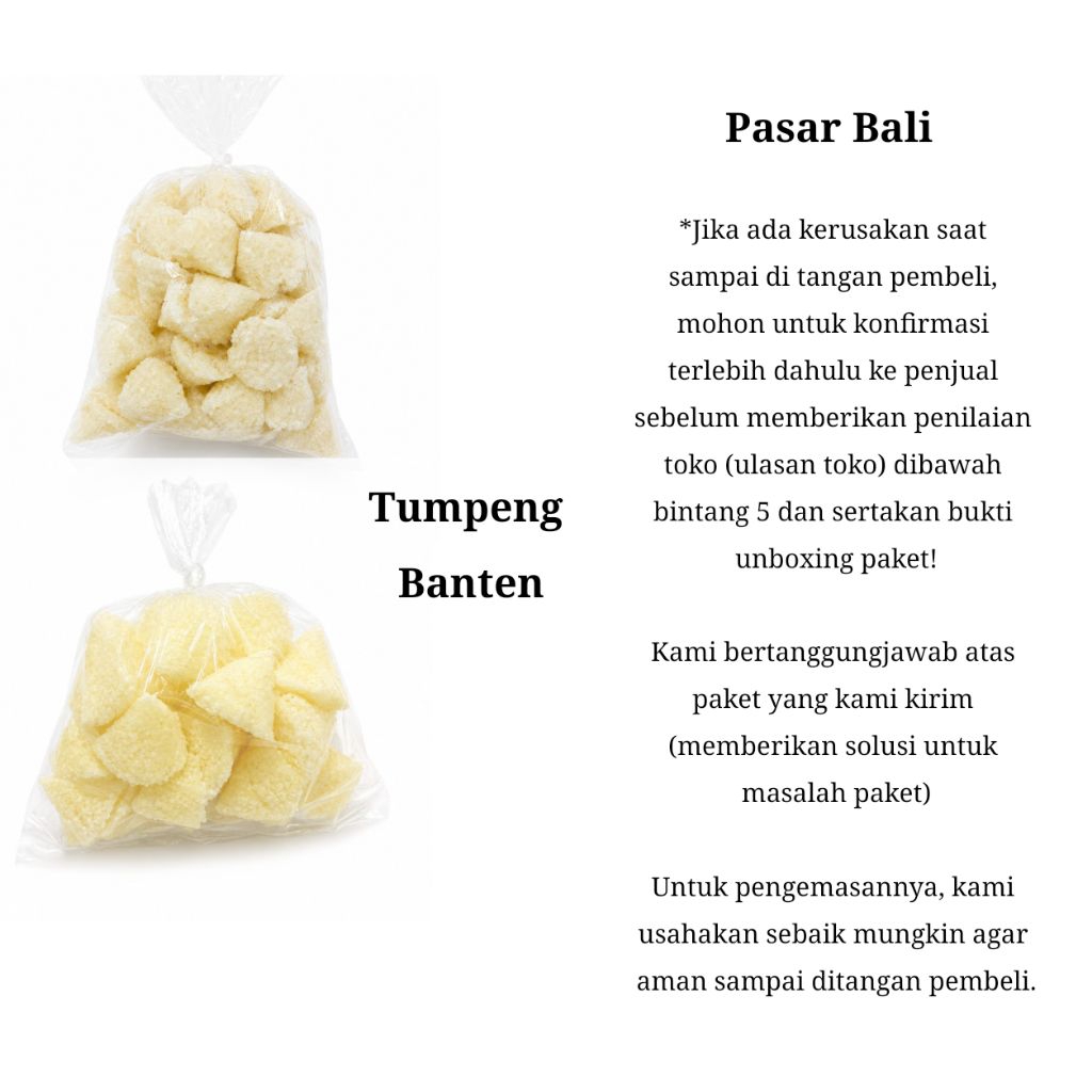 Tumpeng Banten Tinggi dan pendek | Pasar Bali | Banten Bali