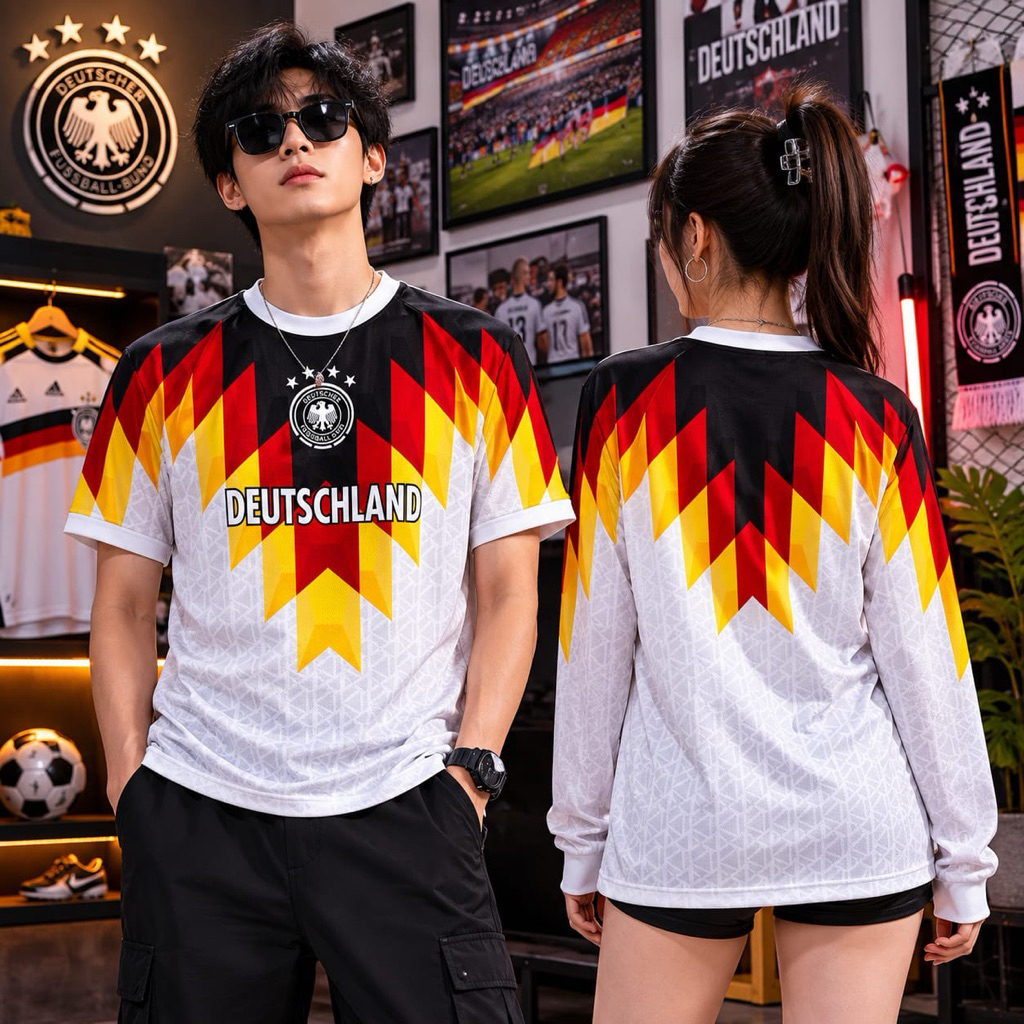 JERSEY JERMAN WORLD CUP PIALA DUNIA GERMANY RETRO VINTAGE CLASSIC CASUAL