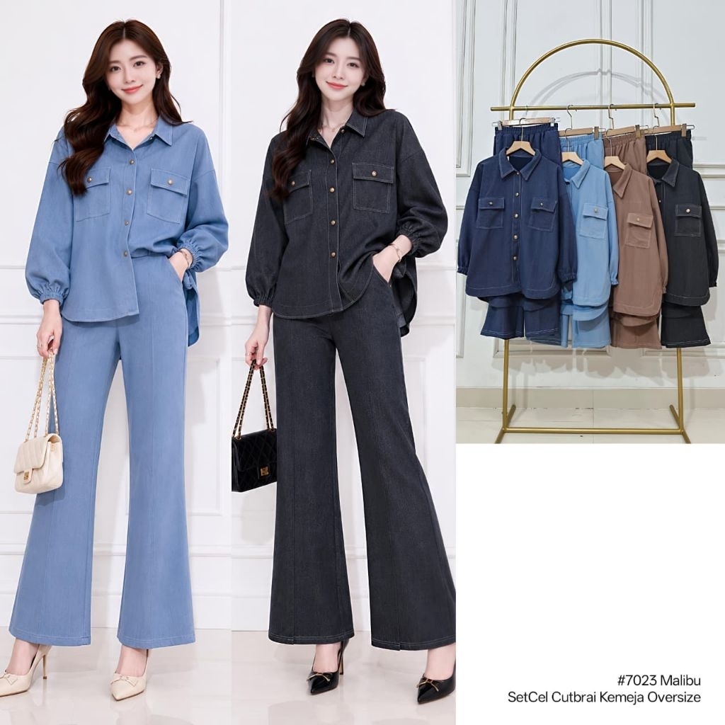 Setelan Celana Cutbray Baverly Premium Cantik Terbaru Kekinian CLARKE ORI