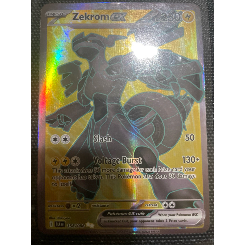 Kartu Pokemon hologram Zekrom ex