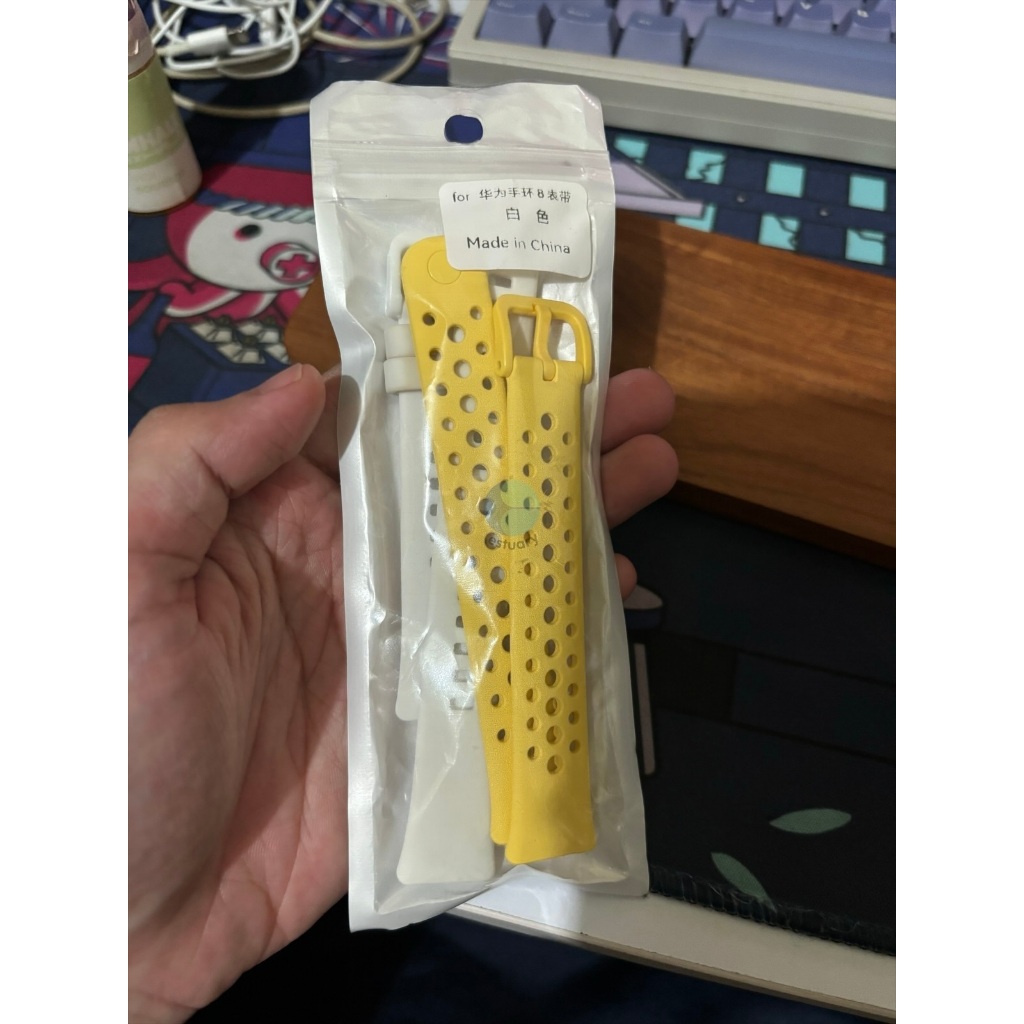 Preloved strap huawei band 9 original warna kuning/yellow