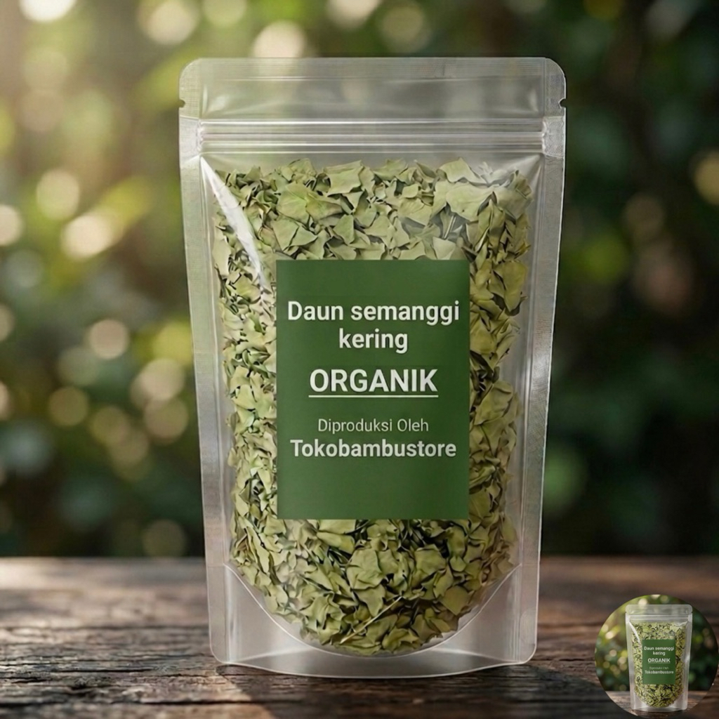 Daun semanggi kering natural organik murni daun tanpa batang-az
