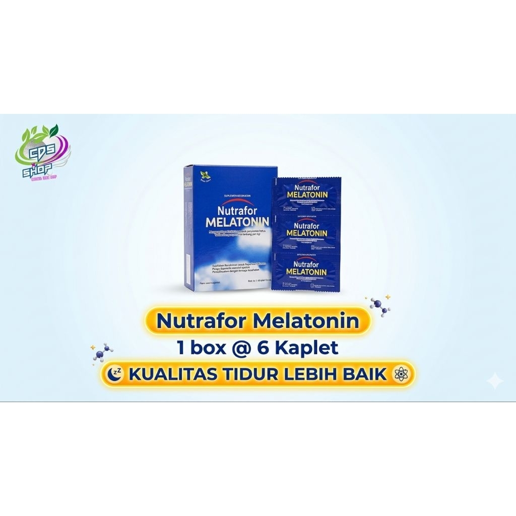 Nutrafor Melatonin / Suplemen Untuk Memperbaiki Kualitas Tidur