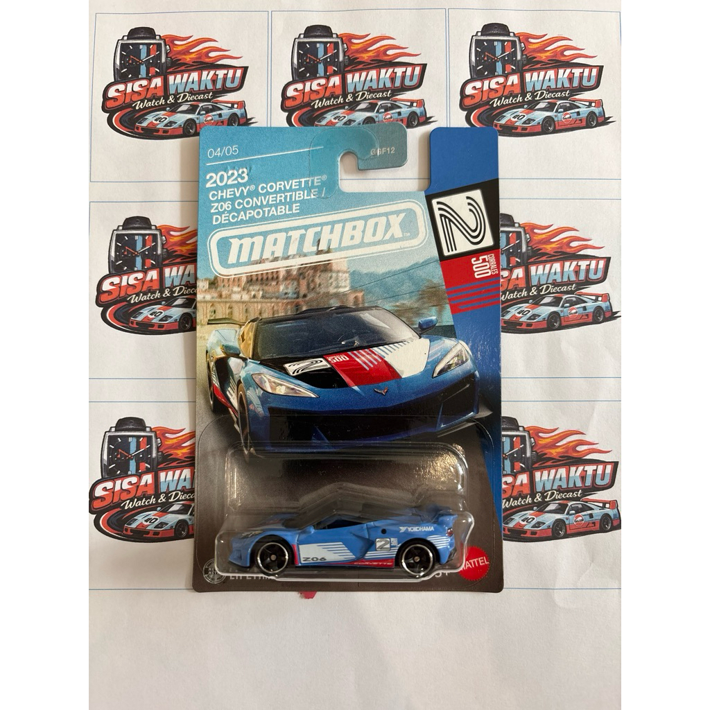 MBX MATCHBOX 2023 CHEVY CORVETTE Z06 CONVERTIBLE / DÉCAPOTABLE CORRALES 500 #2 SPECIAL CARD EDITION 