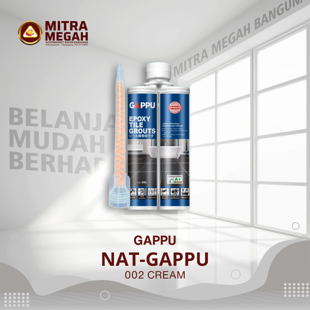 Gappu - Premium Epoxy Tile Grout ( Nat Lantai Epoksi Resin Waterproof Marmer Keramik )