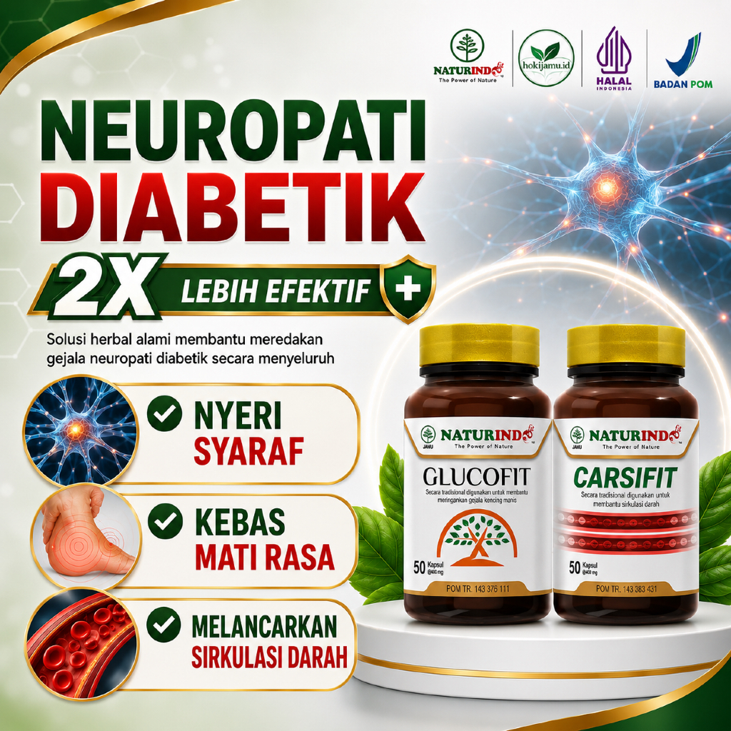 Obat Neuropati Diabetik Gangguan Saraf Perifer Sensory dan Motorik Naturindo