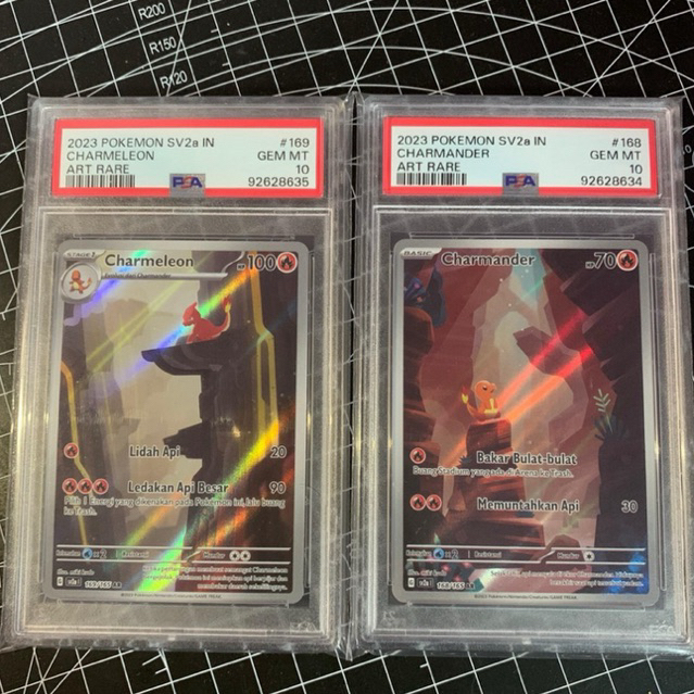 Charmander & Charmeleon AR PSA10 INDONESIA